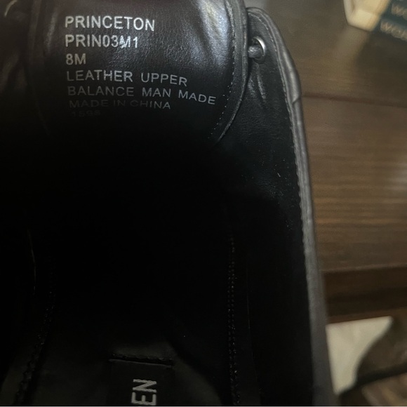 New men’s Steven Madden Princeton black leather dressy shoes size 8  heel main image 7
